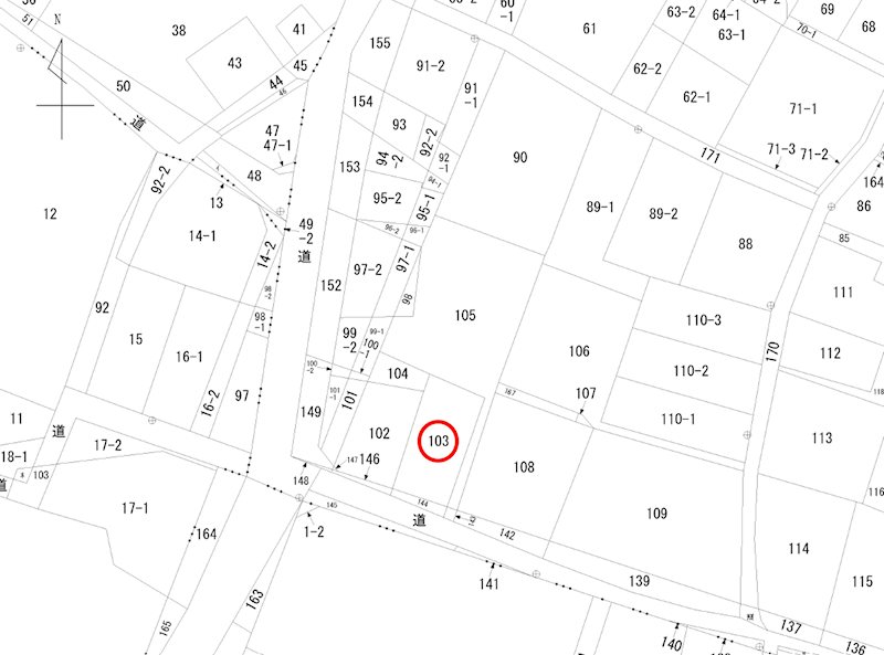 碧南市中町二丁目　売土地 間取図・土地図