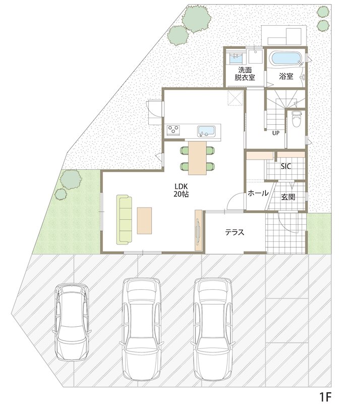FelidiaGarden栃木市片柳町 全3区画 3号棟(No.1025)  間取図・土地図