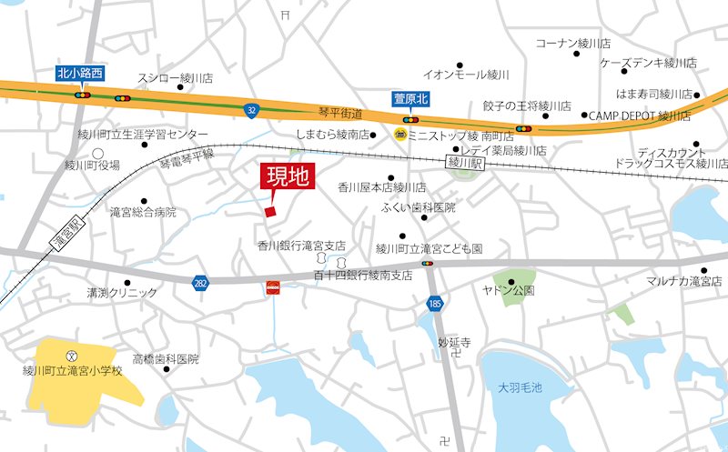 香川県綾歌郡綾川町｜綾歌郡綾川町 全14区画 9号地(No.1041