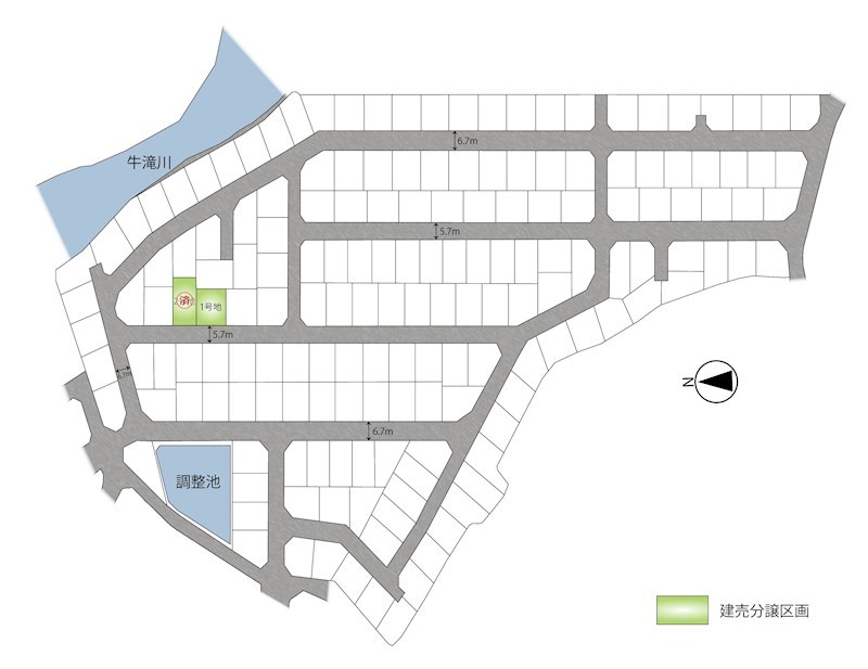 大阪府岸和田市｜FelidiaGarden岸和田市久米田 全4区画 1号棟(No.1038