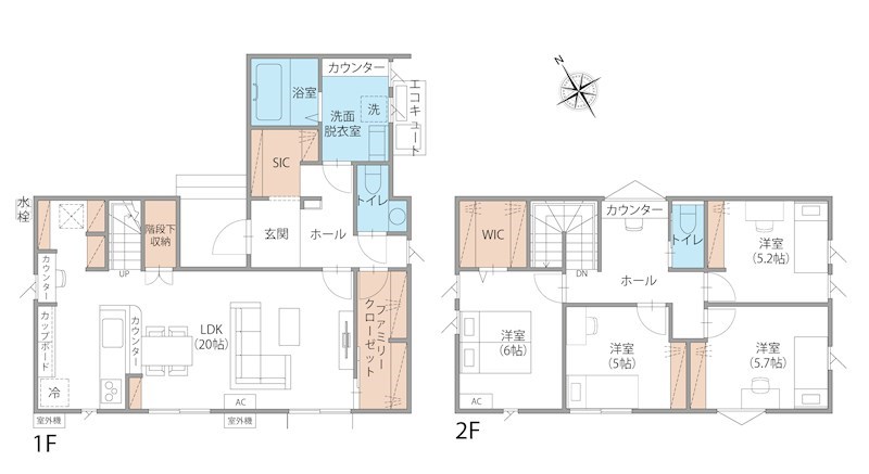 FelidiaGarden大崎市古川福浦 全4区画 2号棟(No.1024) 間取図・土地図