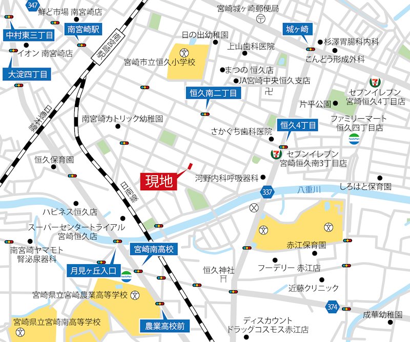 FelidiaGarden恒久南3丁目Ⅱ期 全3区画 3号棟(No.1043) 現地案内図