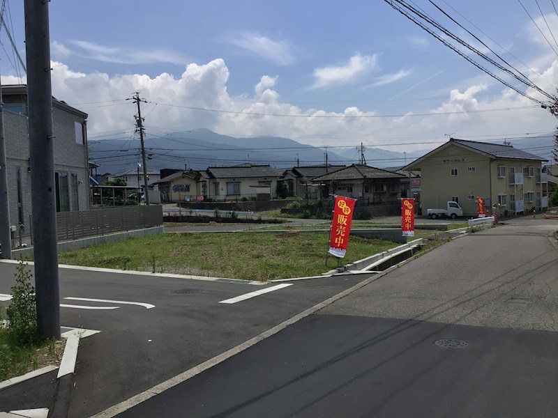 松本市沢村Ⅱ期 全3区画 1号地 (No.1047) 現地写真（前面道路含む現地写真）