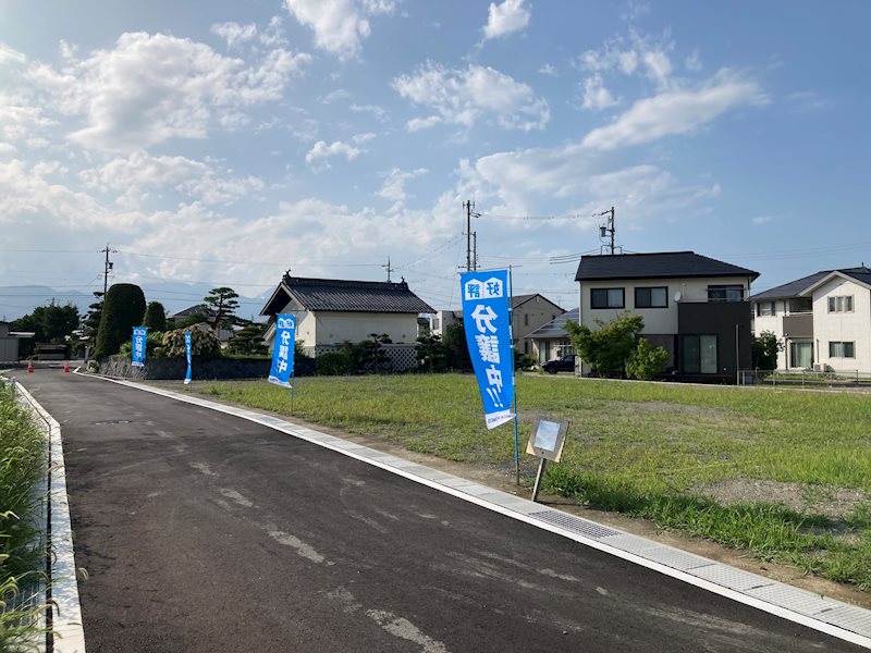 安曇野市三郷明盛 全3区画 3号地(No.1063)  現地写真（前面道路含む現地写真）
