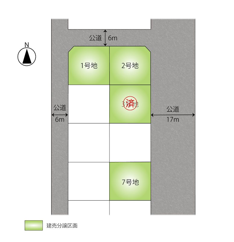 茨城県ひたちなか市｜FelidiaGardenひたちなか市津田東 全7区画 2号棟