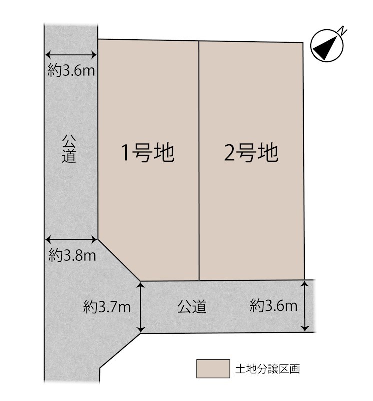 福岡県大野城市｜大野城市白木原2丁目 全2区画 1号地(No.1042) (土地