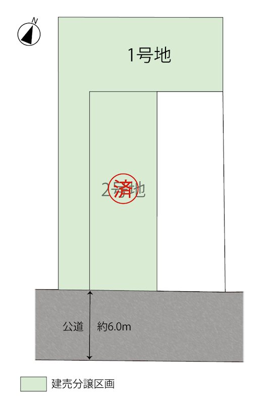 FelidiaGardenさいたま市北区宮原町2丁目 全3区画 1号棟(No.1028) 全体区画図