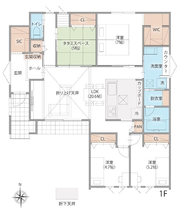 FelidiaGarden安曇野市穂高柏原 全4区画 2号棟(No.1063)  間取図・土地図