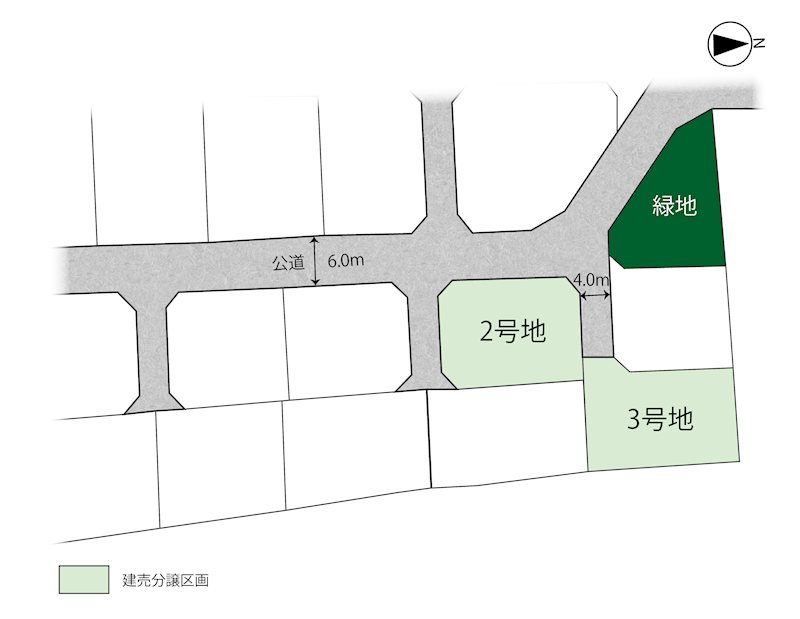 FelidiaGarden安曇野市穂高柏原 全4区画 3号棟(No.1063)  区画図