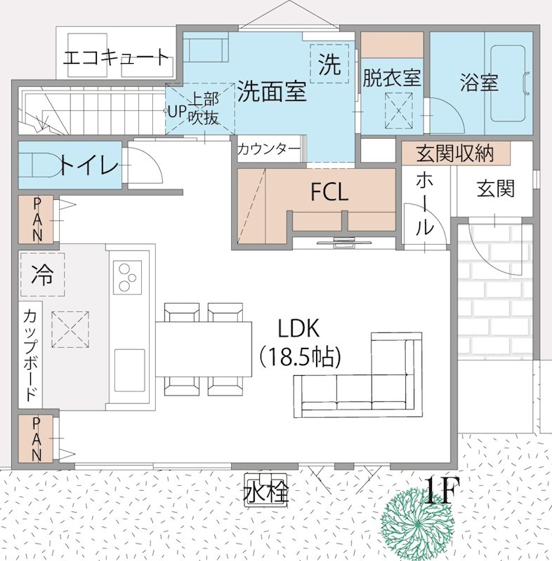 FelidiaGarden甲府リバーサイドタウン 全4区画 3号棟(No.1030) 間取図・土地図