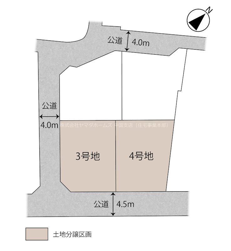 岡山県倉敷市｜倉敷市平田 全4区画 4号地(No.1040) (土地｜居住用)の