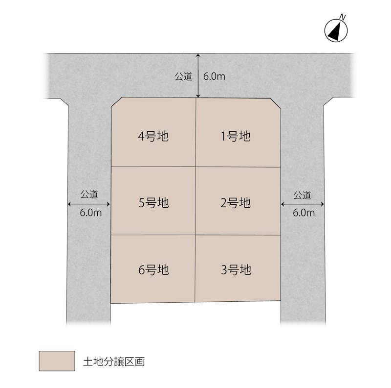 福岡県京都郡苅田町｜京都郡苅田町与原 全6区画 4号地(No.1042) (土地