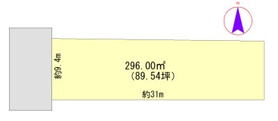 江南区天野１丁目売地 間取図・土地図