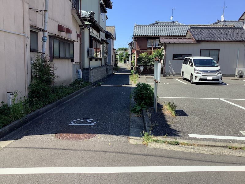 中央区沼垂東５丁目売地 現地写真（前面道路含む現地写真）