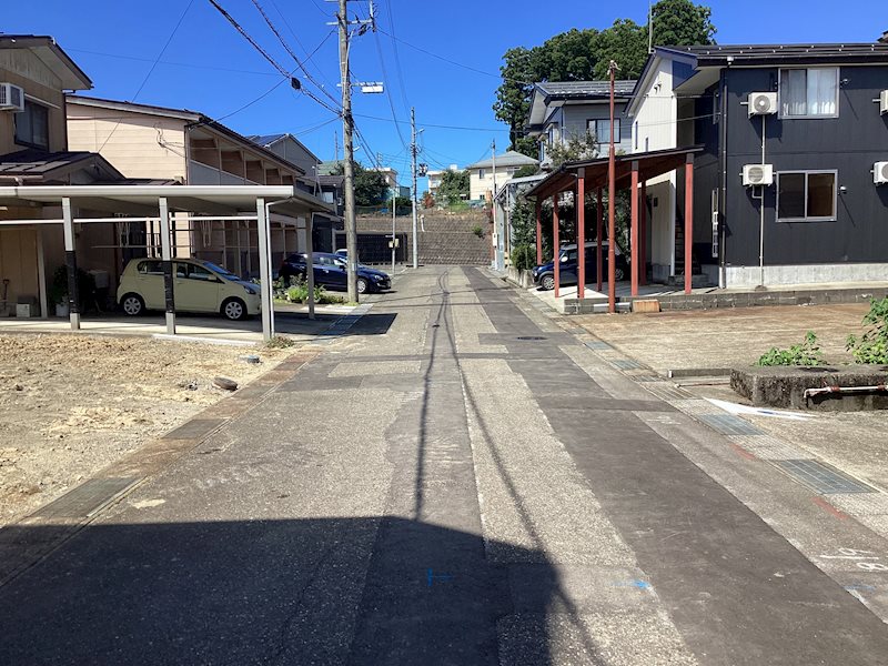 上越市岩木売地　約５６坪 現地写真（前面道路含む現地写真）