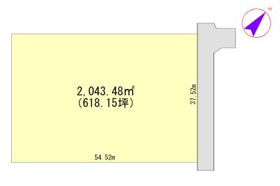 西区内野町売地 間取図・土地図