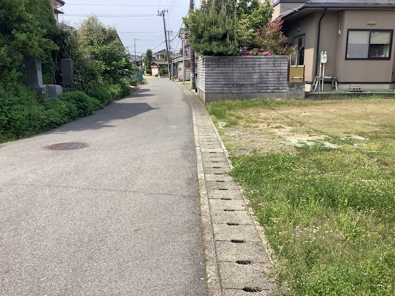 西区槇尾売地 現地写真（前面道路含む現地写真）
