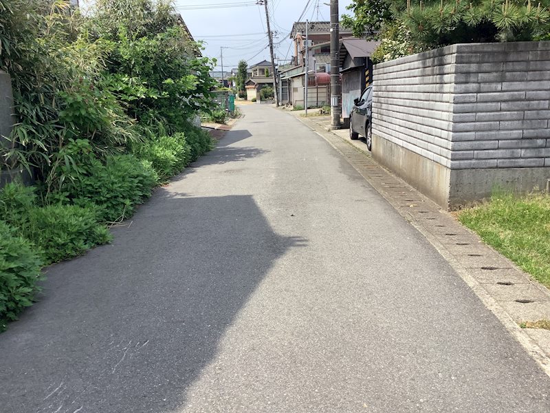 西区槇尾売地 現地写真（前面道路含む現地写真）