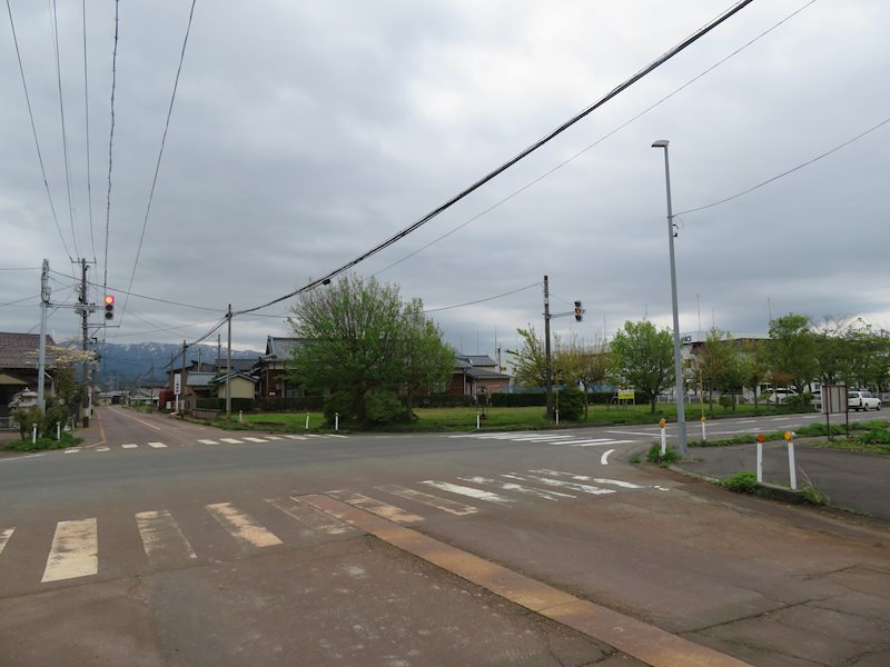 新発田市本田売地 現地写真（前面道路含む現地写真）