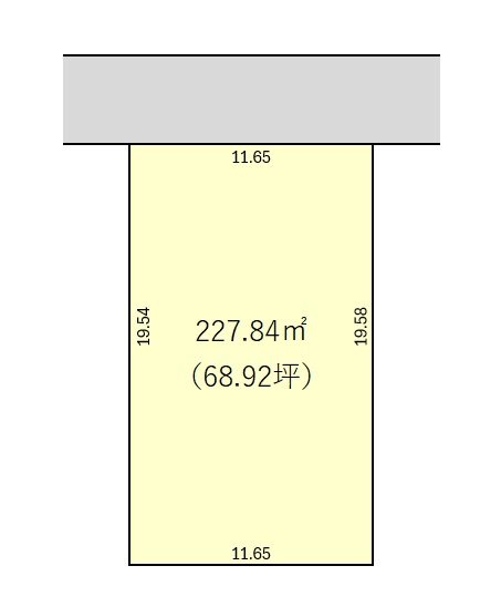 西区鳥原売地 間取図・土地図