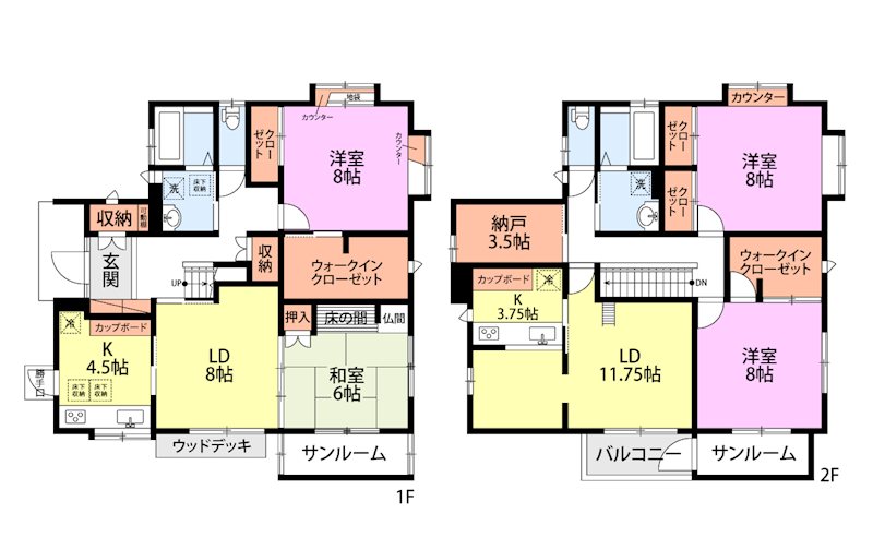 西区小針西１丁目戸建 間取図・土地図