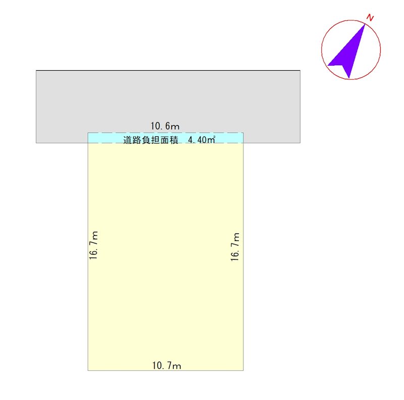 西区小針南売地 間取図・土地図