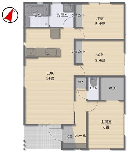 Lakulusu Home 聖籠B棟 間取図・土地図