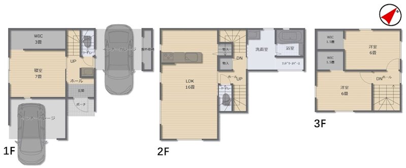 Lakulusu Home 元町 間取図・土地図