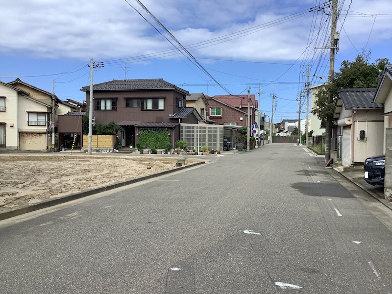 中央区文京町分譲地　区画２ 現地写真（前面道路含む現地写真）