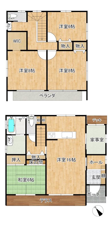 みどりの中央・展示場☆売戸建て 間取り図
