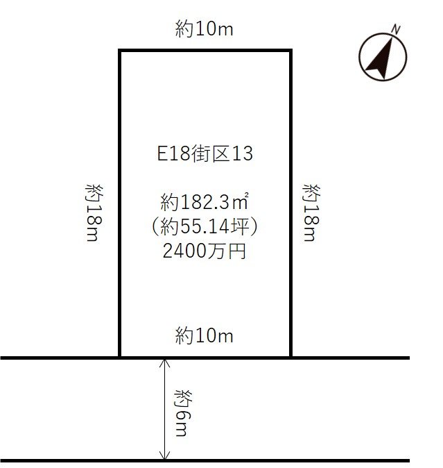 万博公園西E18街区13 間取り図