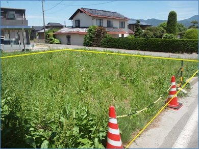 駒ケ根市飯坂1丁目土地 現地写真