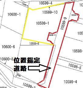 駒ケ根市赤穂10599番1土地 間取図・土地図