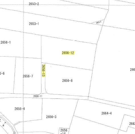 下伊那郡松川町上片桐土地 間取図・土地図