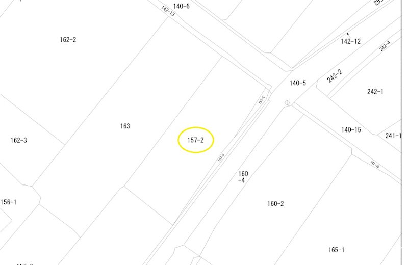 下伊那郡高森町出原農地 間取図・土地図