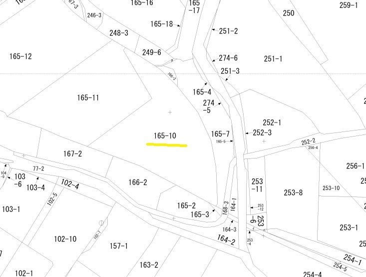 飯田市上殿岡土地 間取図・土地図