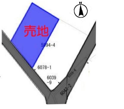 松川町元大島土地 間取図・土地図