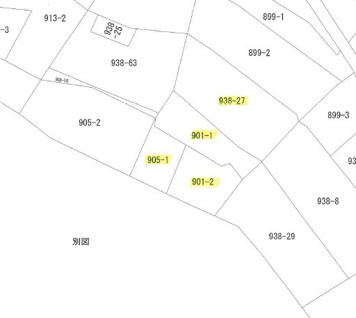 飯田市三日市場土地 間取図・土地図