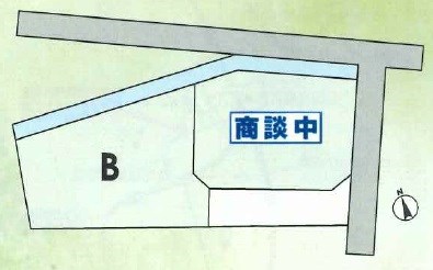 飯田市鼎東鼎建築条件付分譲地２区画 間取図・土地図