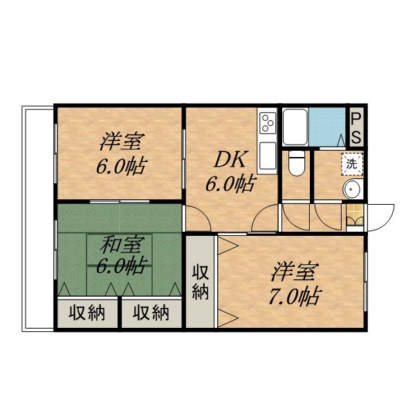 飯田市松尾新井投資用マンション　 間取図・土地図