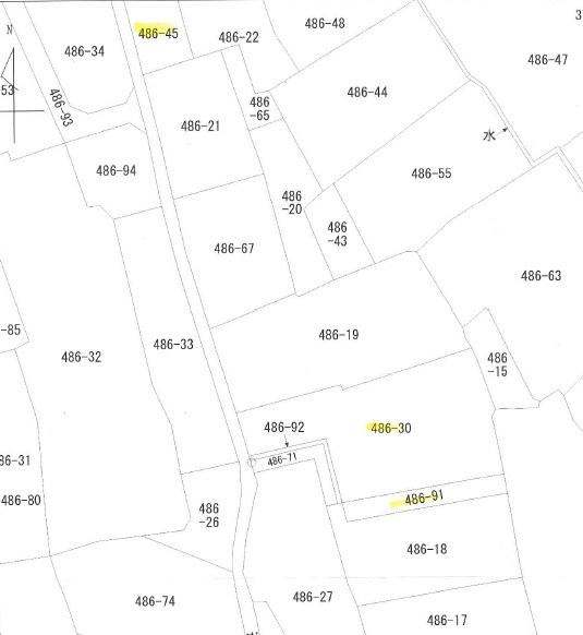 飯田市山本土地  間取図・土地図