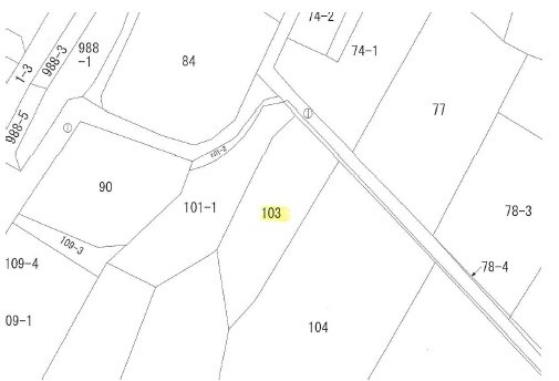 飯田市上郷別府土地  間取図・土地図