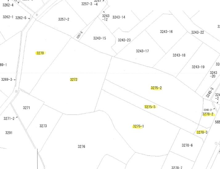 飯田市松尾上溝事業用地  間取図・土地図
