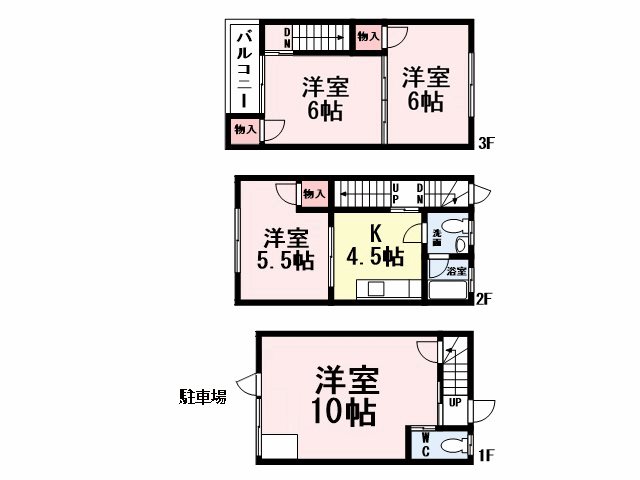 コーポ熊西 間取図・土地図