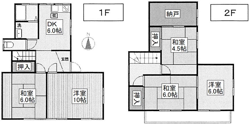 草加市西町　戸建 間取り図