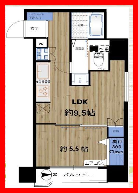 足立東和ダイヤモンドマンション 間取り図