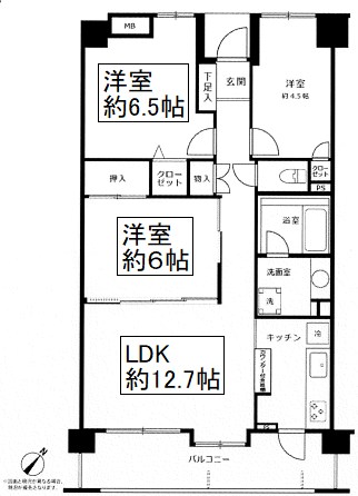 ダイアパレス赤塚公園 間取り図