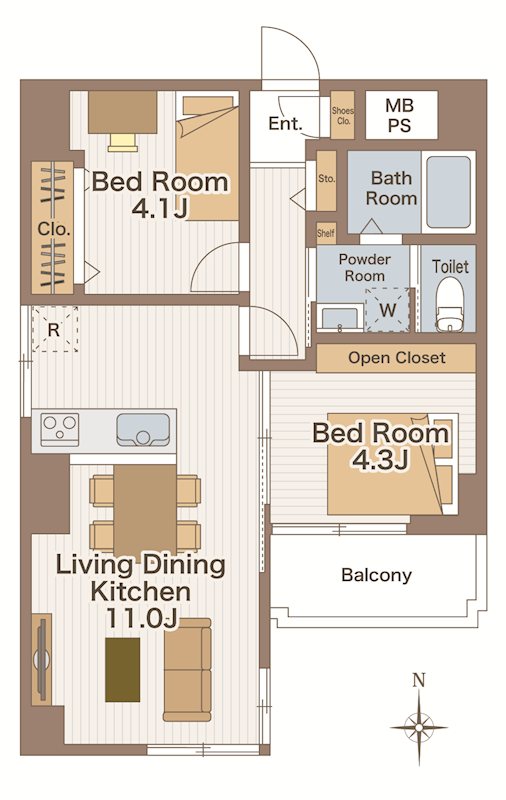 チサンマンション板橋 間取り図