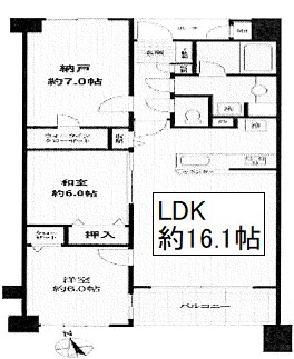 グランシティ練馬春日町Ⅱ2階 間取り図
