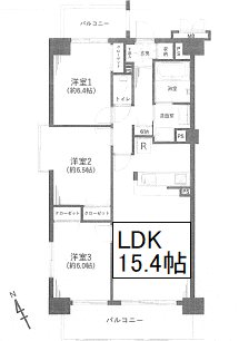 レーベンハイム和光ヒルズ弐番館 間取り図